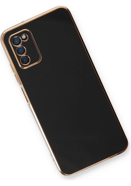 Newface Samsung Galaxy A03S Kılıf Volet Silikon - Siyah