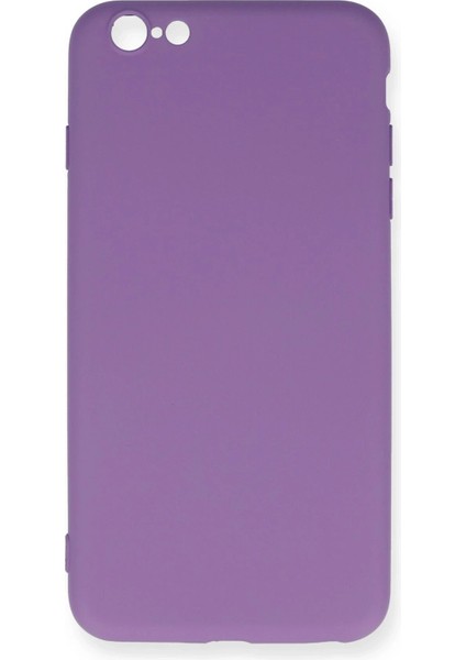 Newface iPhone 6 Plus Kılıf Nano Içi Kadife Silikon - Mor