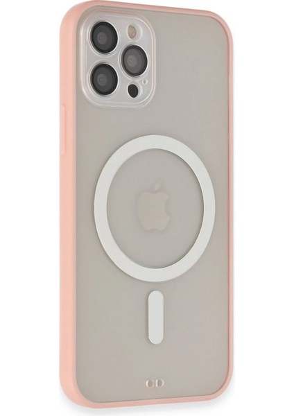 Newface iPhone 12 Pro Max Kılıf Grand Magneticsafe Kapak - Pembe