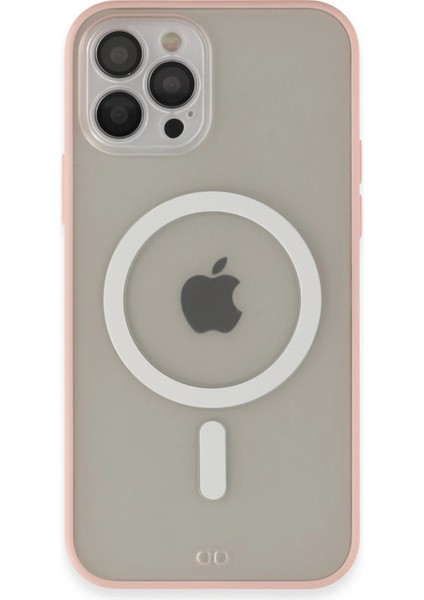 Newface iPhone 12 Pro Max Kılıf Grand Magneticsafe Kapak - Pembe