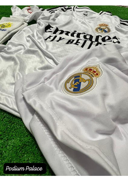 Arda Güler Real Madrid Beyaz Çocuk Forması 4'lü Set 24/25 Sezon Zyn(White)