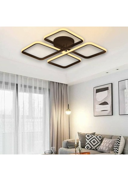 Novem Plafonyer Ultra Süper Ledli Avize 3 Renk Kumandalı