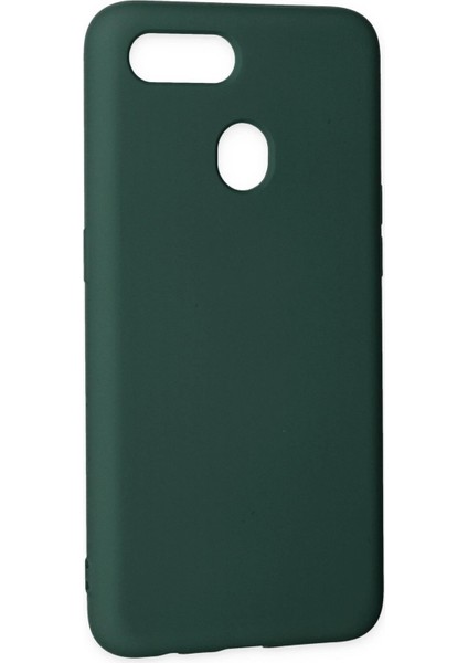 Newface Oppo A12 Kılıf Nano Içi Kadife Silikon - Koyu Yeşil modelleri