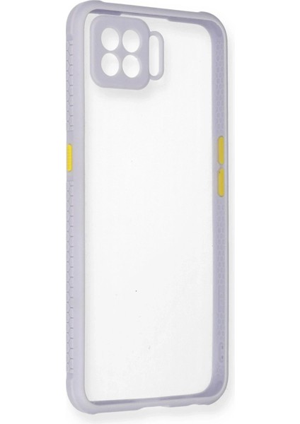 Newface Oppo A73 Kılıf Miami Şeffaf Silikon - Lila