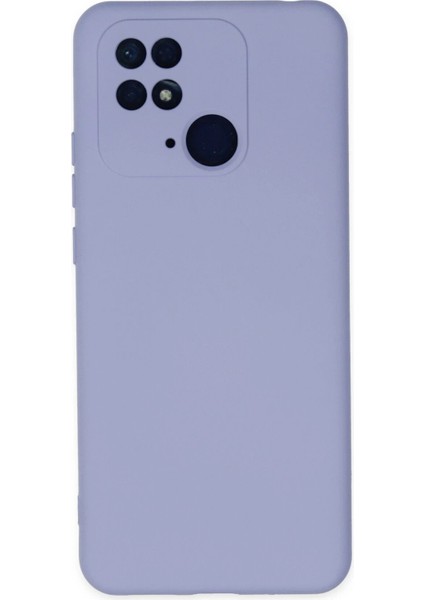 Newface Xiaomi Redmi 10C Kılıf Nano Içi Kadife Silikon - Lila