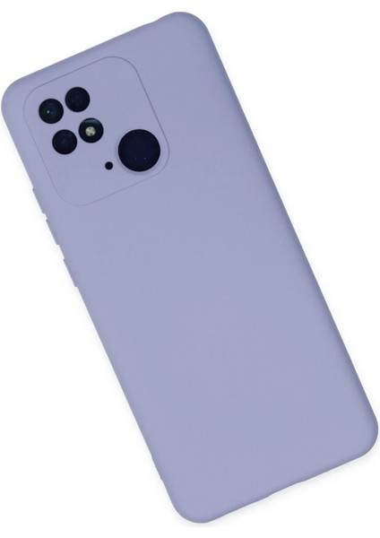 Newface Xiaomi Redmi 10C Kılıf Nano Içi Kadife Silikon - Lila