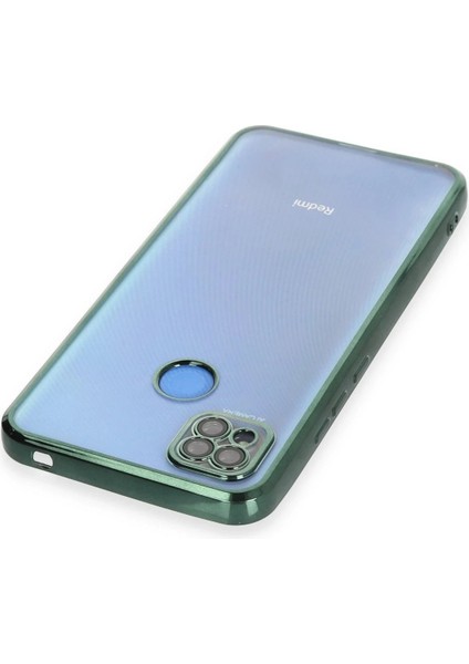 Newface Xiaomi Redmi 9c Kılıf Razer Lensli Silikon - Yeşil