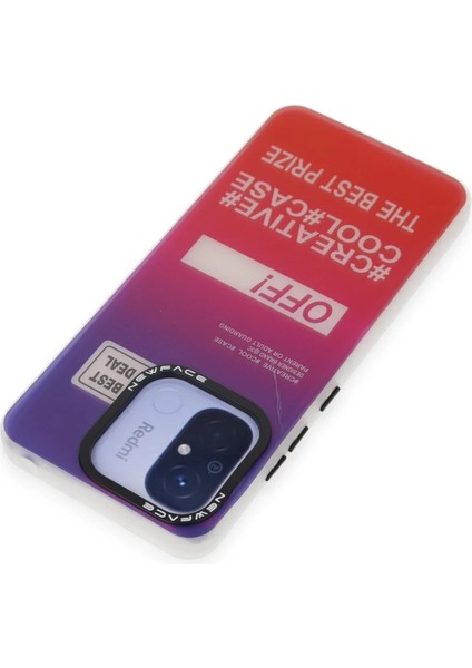 Newface Xiaomi Redmi 12C Kılıf Estoril Desenli Kapak - Estoril - 9