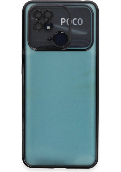 Newface Xiaomi Redmi 10C Kılıf Razer Lensli Silikon - Siyah