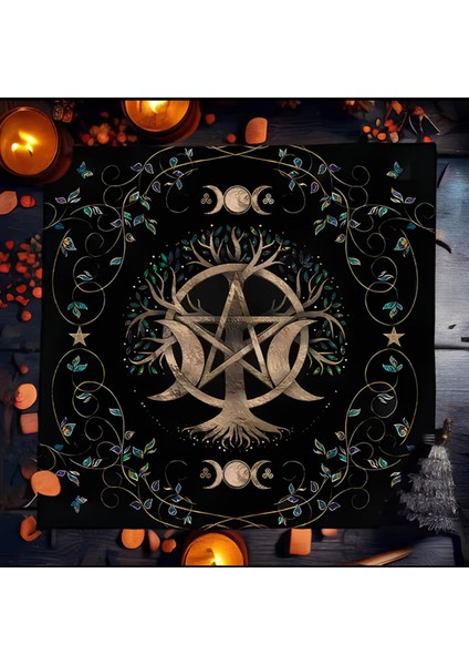 Elite Kaliteli Kumaş, Canlı Renkli Tarot Örtüsü Sunak Örtüsü Altar Örtüsü Ritüel Çalışma Örtüsü 1 Adet