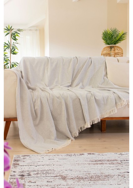 Elite Dokuma Cozy Comfort Gri Koltuk Örtüsü 1 Adet