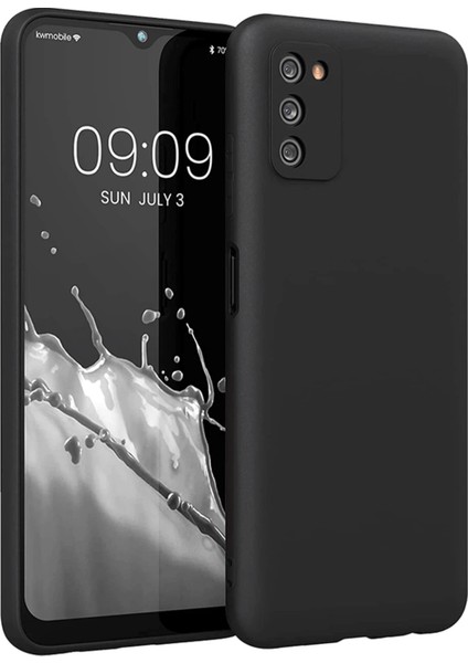 Newface Samsung Galaxy A03S Kılıf First Silikon - Siyah