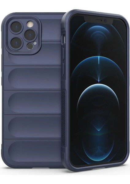 Newface iPhone 12 Pro Kılıf Optimum Silikon - Lacivert