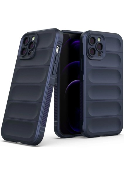 Newface iPhone 12 Pro Kılıf Optimum Silikon - Lacivert