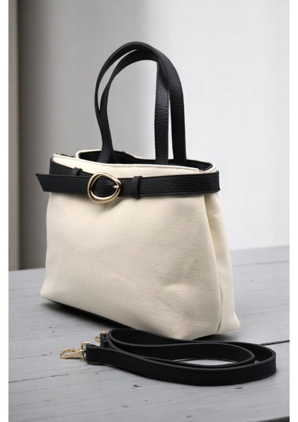 Kadın Keten Dokuma Vizon Tote Bag. El ve Omuz Çantası. RY425 fiyatları