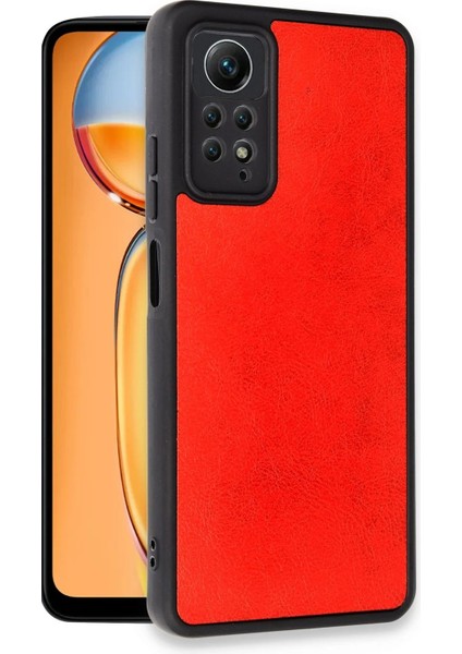 Newface Xiaomi Redmi Note 12 Pro 4g Kılıf Aras Deri Kapak - Kırmızı fiyatları
