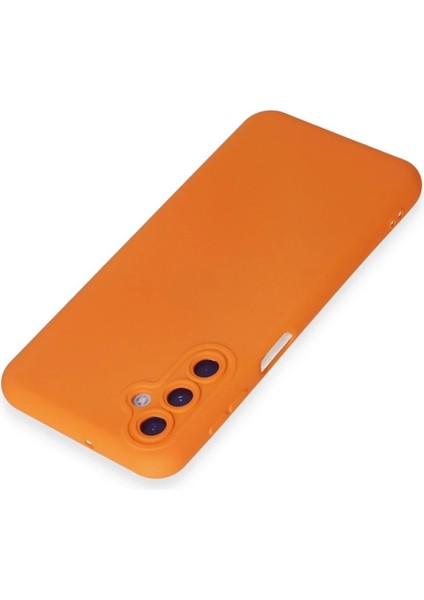 Newface Samsung Galaxy M14 5g Kılıf Nano Içi Kadife Silikon - Turuncu modelleri