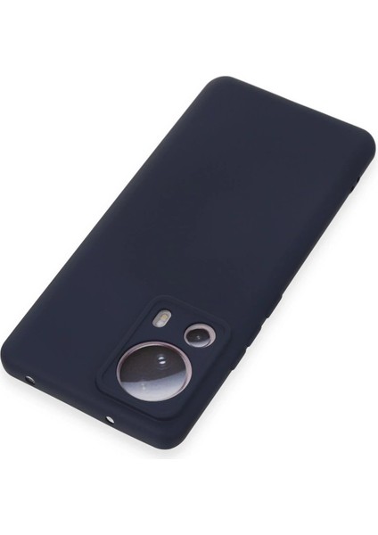 Newface Xiaomi Mi 13 Lite Kılıf Nano Içi Kadife Silikon - Lacivert modelleri