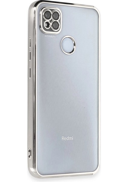 Newface Xiaomi Redmi 9c Kılıf Razer Lensli Silikon - Gümüş