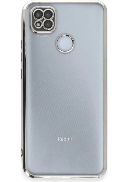 Newface Xiaomi Redmi 9c Kılıf Razer Lensli Silikon - Gümüş
