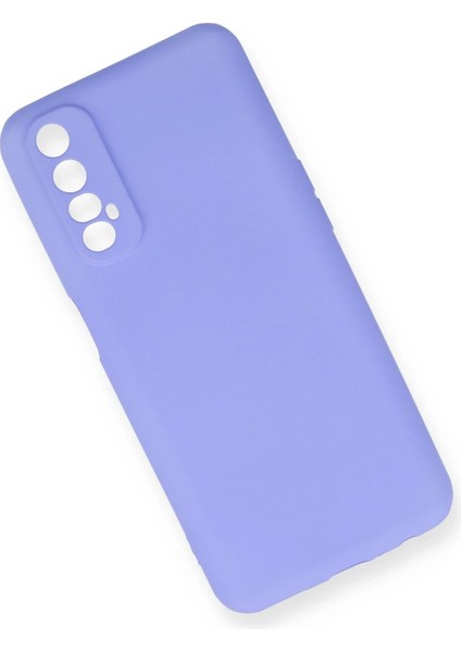 Newface Realme 7 Kılıf First Silikon - Lila modelleri