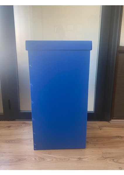 Izge Sıfır Atık Kutusu Mavi 35 x 35 x 70