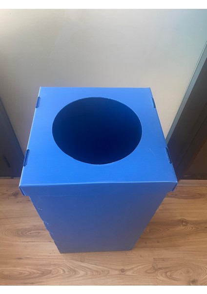 Izge Sıfır Atık Kutusu Mavi 35 x 35 x 70