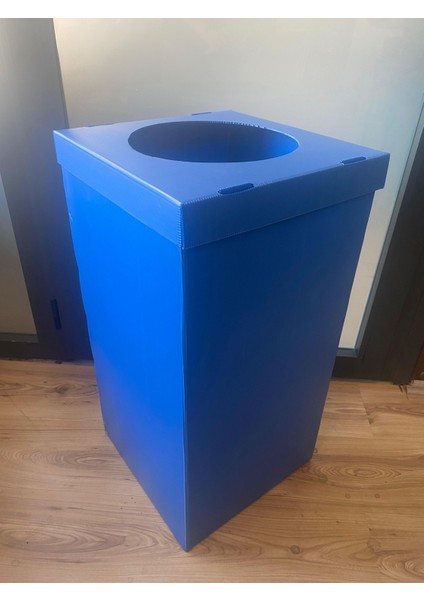 Izge Sıfır Atık Kutusu Mavi 35 x 35 x 70
