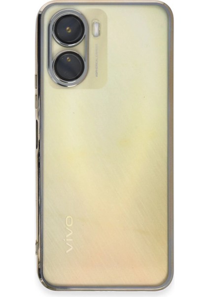 Newface Vivo Y16 Kılıf Razer Lensli Silikon - Gold fiyatları