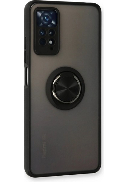 Newface Xiaomi Redmi Note 11 Pro Kılıf Montreal Yüzüklü Silikon Kapak - Siyah fiyatları