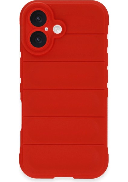Newface iPhone 16 Plus Kılıf Optimum Silikon - Kırmızı