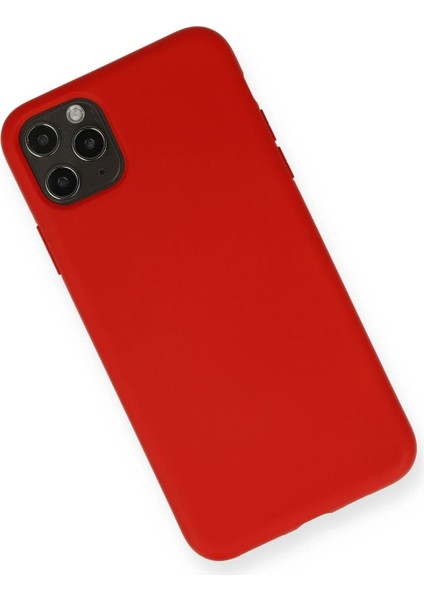 Newface iPhone 11 Pro Max Kılıf Nano Içi Kadife Silikon - Kırmızı fiyatları