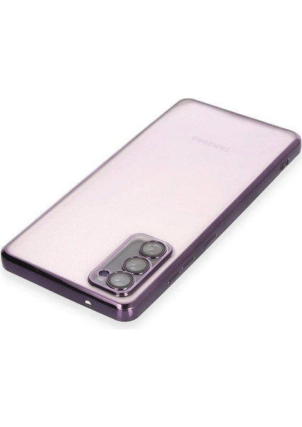 Newface Samsung Galaxy S20 Fe Kılıf Razer Lensli Silikon - Mor modelleri