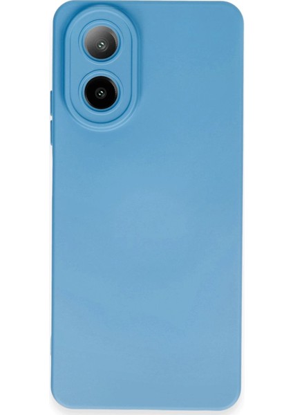 Newface Oppo A38 Kılıf Nano Içi Kadife Silikon - Mavi
