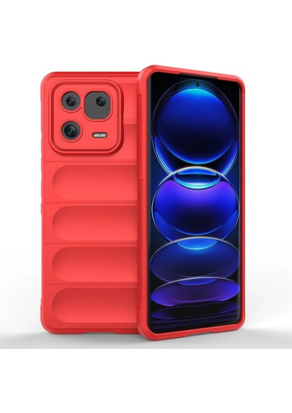 Newface Xiaomi Mi 13 Kılıf Optimum Silikon - Kırmızı