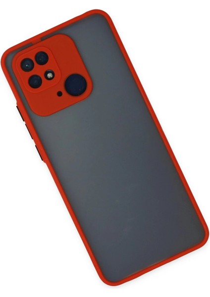 Newface Xiaomi Redmi 10C Kılıf Montreal Silikon Kapak - Kırmızı