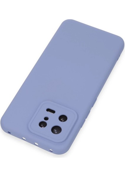 Newface Xiaomi Mi 13 Kılıf Nano Içi Kadife Silikon - Lila modelleri