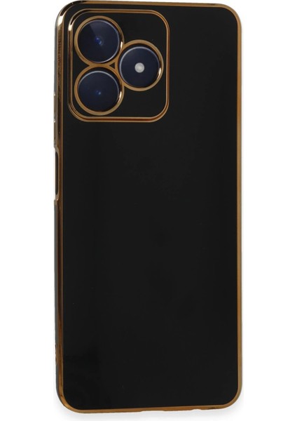 Newface Realme C53 Kılıf Volet Silikon - Siyah