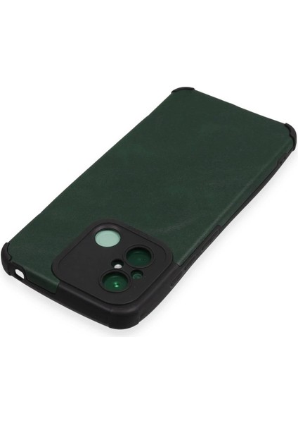 Newface Xiaomi Redmi 12C Kılıf Loop Deri Silikon - Yeşil