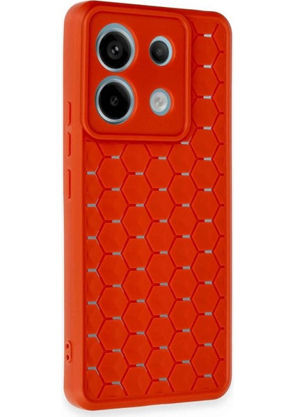Newface Xiaomi Redmi Note 13 Pro 5g Kılıf Petek Silikon Kapak - Kırmızı fiyatları