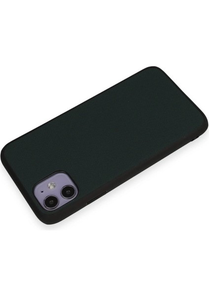 Newface iPhone 11 Kılıf Taft Kapak - Koyu Yeşil