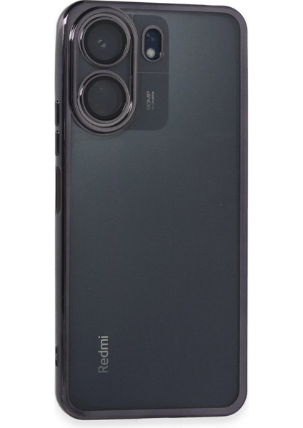 Newface Xiaomi Redmi 13C Kılıf Razer Lensli Silikon - Mor