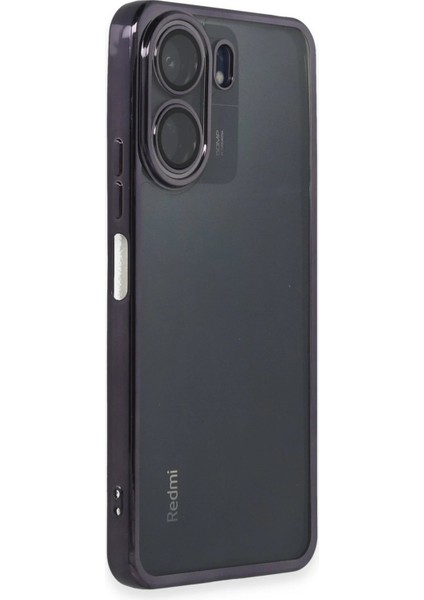 Newface Xiaomi Redmi 13C Kılıf Razer Lensli Silikon - Mor fiyatları