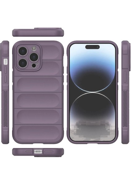 Newface iPhone 13 Pro Kılıf Optimum Silikon - Mor