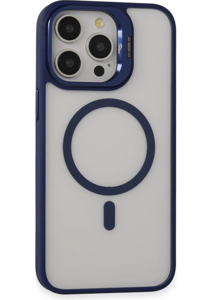Joko iPhone 15 Pro Max Kılıf Roblox Lens Magsafe Standlı Kapak - Lacivert