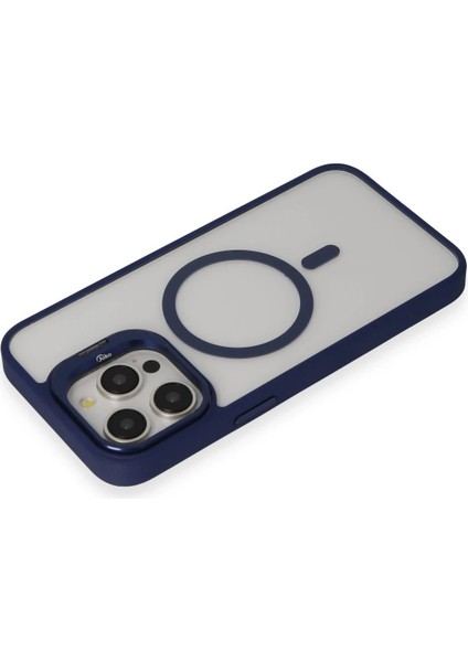 Joko iPhone 15 Pro Max Kılıf Roblox Lens Magsafe Standlı Kapak - Lacivert