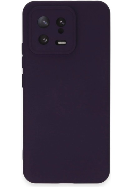 Newface Xiaomi Mi 13 Kılıf Nano Içi Kadife Silikon - Mor