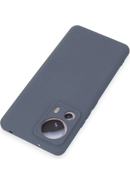 Newface Xiaomi Mi 13 Lite Kılıf Nano Içi Kadife Silikon - Gri modelleri