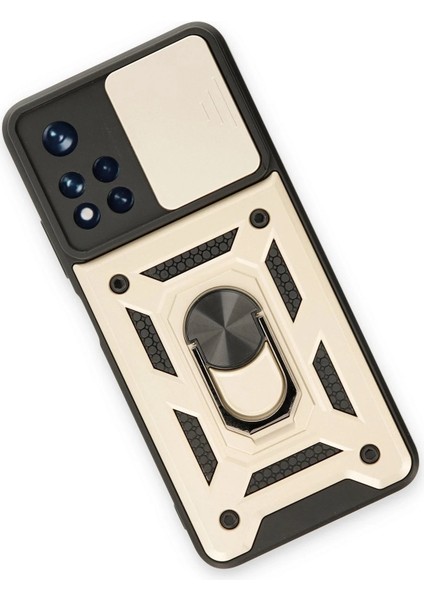 Newface Xiaomi Poco M4 Pro 5g Kılıf Pars Lens Yüzüklü Silikon - Gold modelleri