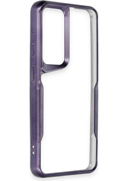 Newface Samsung Galaxy A35 5g Kılıf Boyi Silikon Kapak - Derin Mor